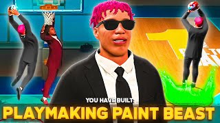 THIS NEW quotPLAYMAKING PAINT BEASTquot BUILD WILL TAKE OVER NBA 2K22 [upl. by Ahsanat690]