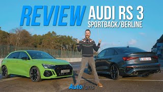 Audi RS 3 Sportback amp Berline REVIEW  Meest emotievolle hothatch van het moment 2021 [upl. by Lorola51]