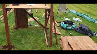 Can you build a Dunsterhouse Balcony Fort on a Slope Climbing Frame Installation Across UK [upl. by Gottlieb374]