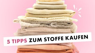 5 Tipps zum Stoffe kaufen  Einblick ins Makerist Lager [upl. by Eihcir]