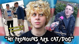 ASKING STRANGERS THEIR PRONOUNS THEY DON’T LIKE IT  NOAHFINNCE [upl. by Alika85]