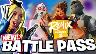 NEW FORTNITE CH2 REMIX BATTLE PASS IS HERE [upl. by Haodnanehs]