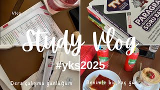 STUDY VLOG📚 2025 Yks Ders Çalışma Günlüğüm  Benimle Bir kaç gün Tyt matematikkitap okumak⭐️ [upl. by Aidul]