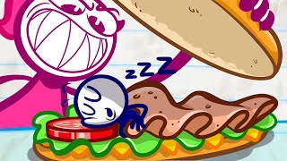 Pencilmate’s RECORD BREAKING Sandwich  Animated Short Films  Pencilmation [upl. by Adlog25]