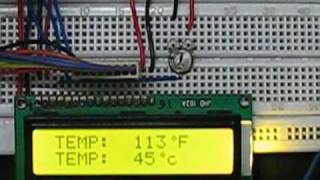 8051 Microcontroller AT89C51 based Digital Thermometer Project [upl. by Rafferty]