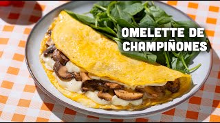 Omelette de champiñones y queso mozzarella [upl. by True926]