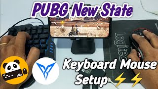 PUBG NEW STATE  how to play with Keyboard and Mouse in Mobile  Flydigi Q1  Panda Mouse Pro [upl. by Banyaz]