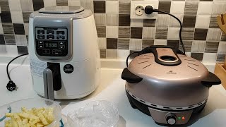 Karaca Air Pro Cook airfryer ile Karaca Pizza makinesinde patates kızartması yaptık [upl. by Yhtir]