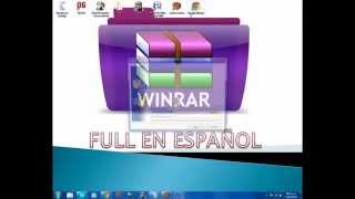 Como usar y descargar winrar full en españolextractor y comprimidor de archivos [upl. by Tito]