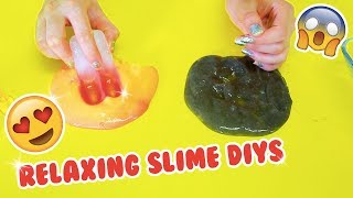 RELAXING SLIME DIYS FOR BACK TO SCHOOL STRESS  color changing slime Slimeatory 119 [upl. by Kinghorn270]