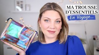 MA TROUSSE DESSENTIELS MAQUILLAGE  EN VOYAGE amp TUTO MAKEUP  HIVER 2020 [upl. by Kaiulani989]