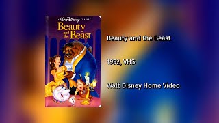 Opening and Closing to Beauty and the Beast 1992 VHS Version 3 [upl. by Hedvah]