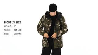 Volcom Deadly Stones Snowboard Jacket Fit Review  Tactics [upl. by Corron]