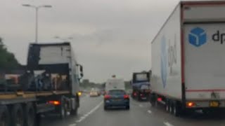 HEAVY TRAFFIC ON M60 MOTORWAY [upl. by Brockie]