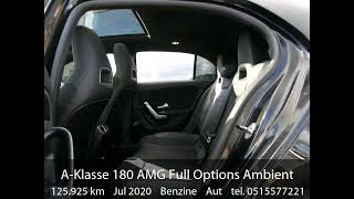 Mercedes Aklasse 180 AMG Full Options AmbientLightPanoNAP [upl. by Emersen14]