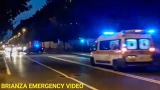 SPECIAL Ambulanza scortata dai Carabinieri di Monza [upl. by Katina783]