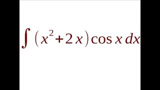 integral x22x cos x dx [upl. by Patten]