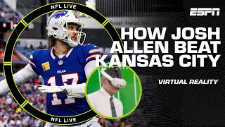 Using VR technology to BREAK DOWN how Josh Allen amp the Bills took down the Chiefs 🔥  NFL Live [upl. by Merchant]