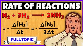 Rate of Reactions  How to calculate rate of a reaction  Chemical Kinetics [upl. by Nolrac]