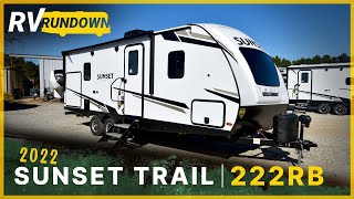 RV Rundown  2022 Crossroads RV Sunset Trail 222RB Small Couples Travel Trailer Camper  Southern RV [upl. by Pratte709]