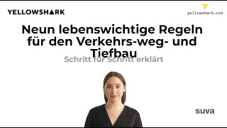 Arbeitssicherheit Baugewerbe  SUVA Regeln Tiefbau [upl. by Aseneg]