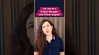 Can you be a Project Manager with an Engineering Degree projectmanager programming freshers [upl. by Monarski]