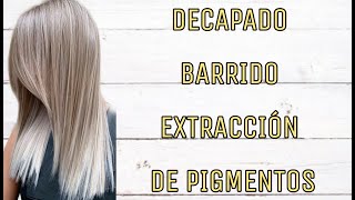 COMO hacer un BARRIDO DECAPADO decoración blonde hair TUTORIAL peluquería FACIL Y RÁPIDO año 2021 [upl. by Holihs]