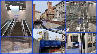 Il completamento sotterraneo della Metropolitana M4 linea blu di Milano [upl. by Leeth]