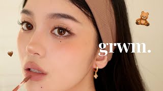 Cozy Fall Makeup 🧸 grwm [upl. by Ahsenrac]