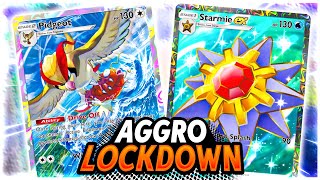 THIS Pidgeot Starmie EX Deck is INSANE  Pokemon Pocket [upl. by Aoniak]