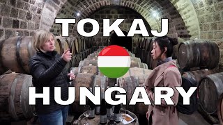 Tasting Hungarian Wine in Tokaj Hungary [upl. by Sidalg]