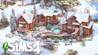 Winter Vacantion Lodge  The Sims 4 Speedbuild Video [upl. by Mair]