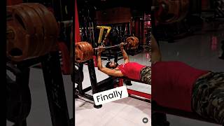 100 kg bench press 💪 trending fitness youtubeshorts [upl. by Figone186]