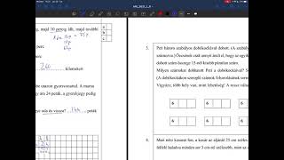 2021 4 Osztályos MATEMATIKA felvételi feladatsor megoldása [upl. by Seema]