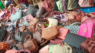 Ladies party bag collection at newmarket পার্টি বেগ দোকান নিউমার্কেট গাউসিয়া পাইকারি দোকান বেগ অফার😮 [upl. by Adnana540]