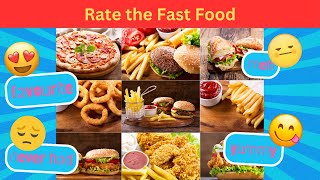 Rank the junk food quiz  Tier list Fast food 🍕🥤 [upl. by Grew195]