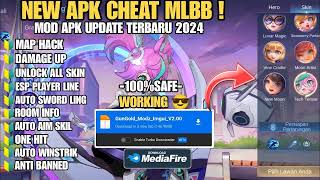 CHEAT ML TERBARU 2024 MOD MENU UNLOCK ALL SKIN MAP HACK NO KEY NO PW [upl. by Spada]