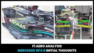 F1 Aero Analysis W14 B Initial Thoughts [upl. by Orv]