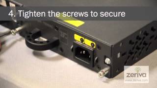 How to replace a power supply on a Cisco 3750E switch [upl. by Lowe]