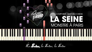 La Seine  Monstre à Paris  Piano Tutorial \ Piano Lyrics [upl. by Charlena]