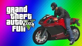 GTA 5 Online Funny Moments Gameplay  Motorcycle Jet Garage Party Running Glitch Baseball WAPOW [upl. by Critta934]