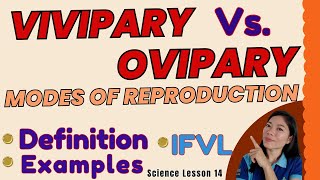 MODES OF REPRODUCTION VIVIPAR  OVIPARY SCIENCE 5 quotTheQsAcademy quotLessons Worth Learningquot [upl. by Duwad]