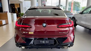 2023 BMW X4 M Sport  Luxury Crossover 5 Seats  Piemont Red Color 4K [upl. by Attesoj]