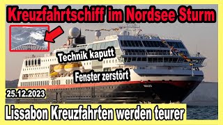 Horror Kreuzfahrt für 400 Gäste im NordseeSturm 💨 AIDA  Lissabon Kreuzfahrten bald TEURER amp mehr🛳️ [upl. by Gauldin]