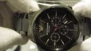 Обзор мужских наручных часов Emporio Armani Ceramica AR1451 [upl. by Marie-Ann]