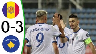 Andorra vs Kosovo 03  All Goals and Extended Highlights Euro Qualifiers [upl. by Ailedua]