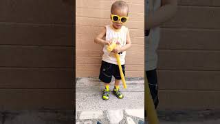 Kabir plays with hockey ♥️trending cutebaby cute funny funnyvideo [upl. by Lud882]