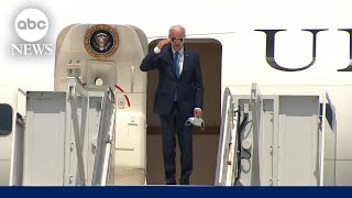 Biden makes 1st appearance since ending reelection campaign [upl. by Lynus]