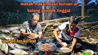 MASAK MAKAN DI KOLONG PONDOK TINGGAL MANCING DI AIR KERUH [upl. by Nica]