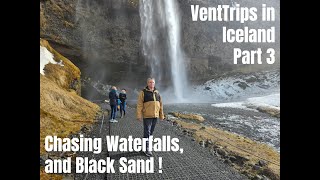 Waterfalls and Black Sand VentTrips in Iceland Part 3 visiticeland waterfalls blacksandbeach [upl. by Rhona778]